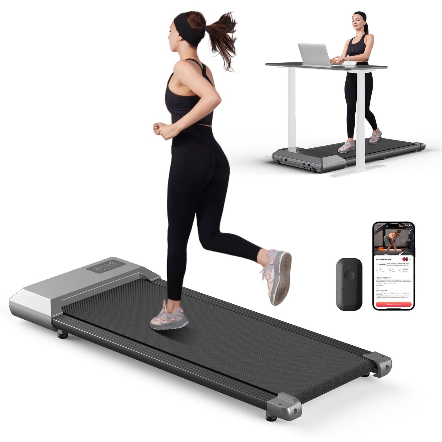 HomeWalk – Mehr Bewegung, weniger Ausreden 💥 Das 2-in-1 Laufband fürs Fitness-Training zuhause! - 300lbs Treadmill for Home 2.5HP Treadmills Walking Pad LCD Digital Data Display