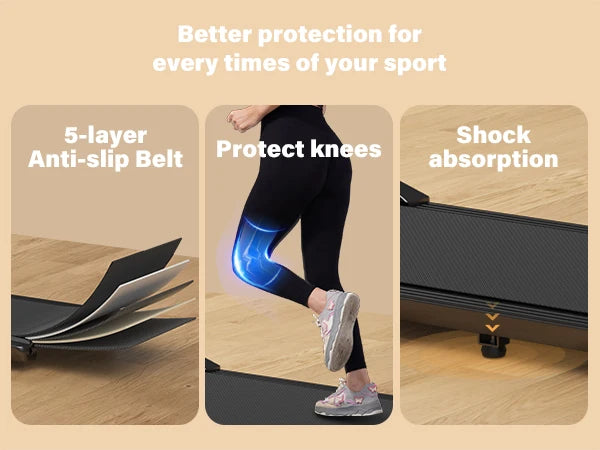 HomeWalk – Mehr Bewegung, weniger Ausreden 💥 Das 2-in-1 Laufband fürs Fitness-Training zuhause! - 300lbs Treadmill for Home 2.5HP Treadmills Walking Pad LCD Digital Data Display