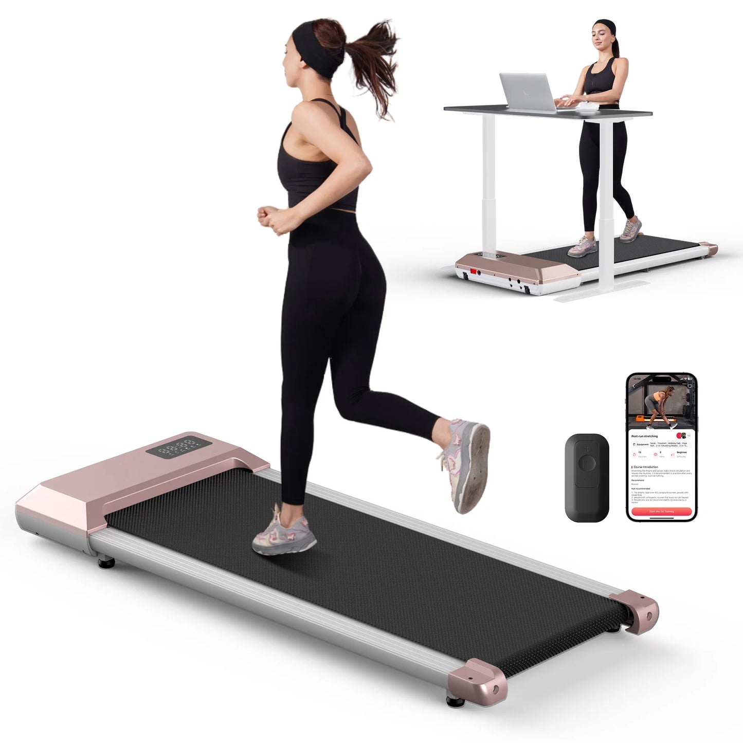 HomeWalk – Mehr Bewegung, weniger Ausreden 💥 Das 2-in-1 Laufband fürs Fitness-Training zuhause! - 300lbs Treadmill for Home 2.5HP Treadmills Walking Pad LCD Digital Data Display