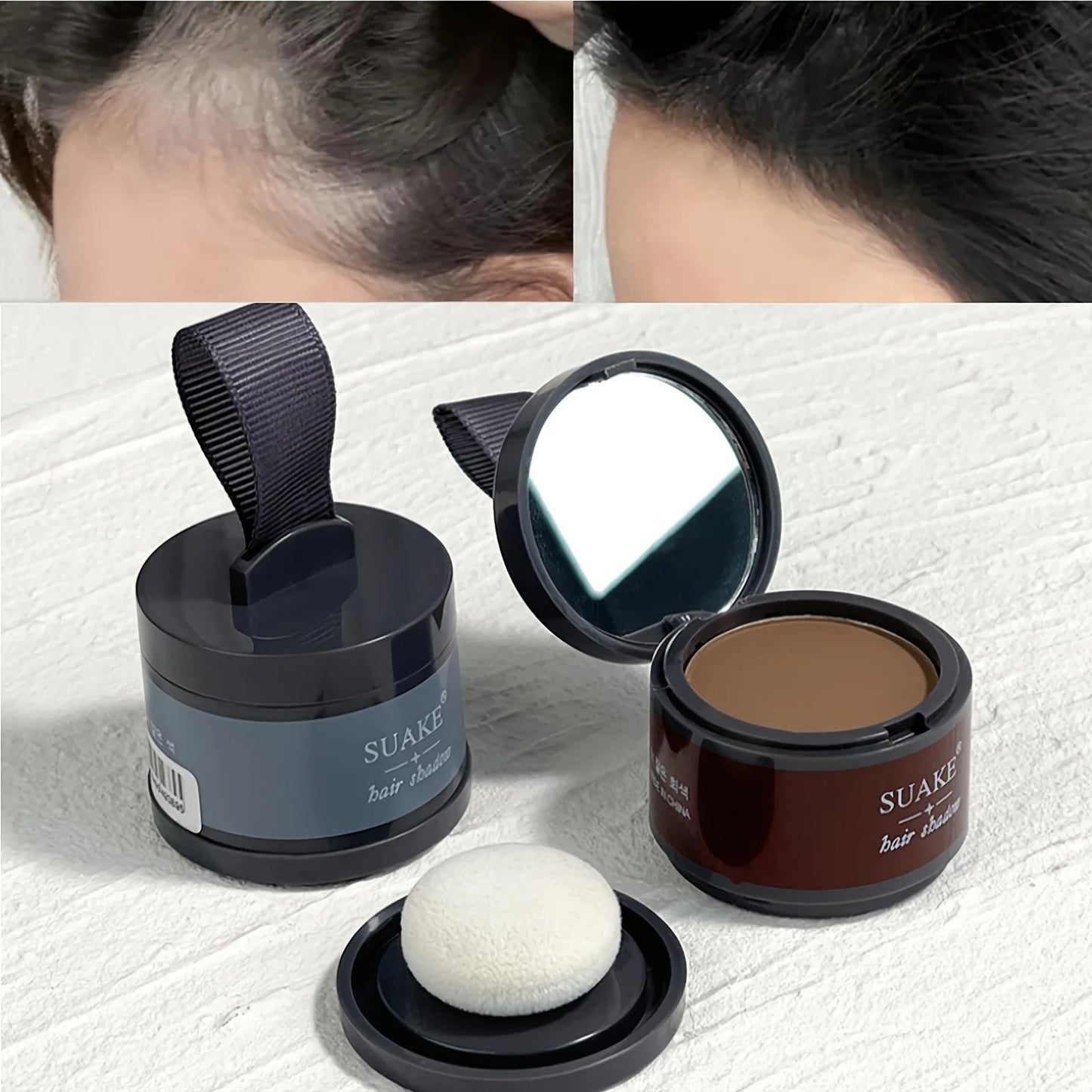 Bye-bye dünne Stellen mit HairPerfect™ – Dein magisches, wasserfestes Hairline Powder für natürlich volles Haar & makellosen Ansatz in Sekunden!
