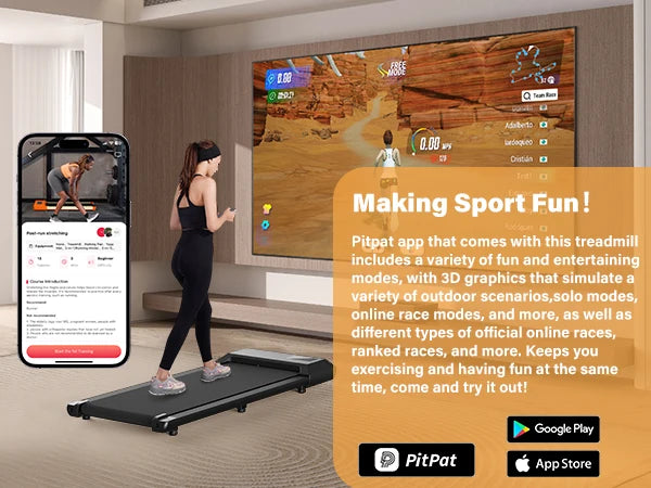 HomeWalk – Mehr Bewegung, weniger Ausreden 💥 Das 2-in-1 Laufband fürs Fitness-Training zuhause! - 300lbs Treadmill for Home 2.5HP Treadmills Walking Pad LCD Digital Data Display