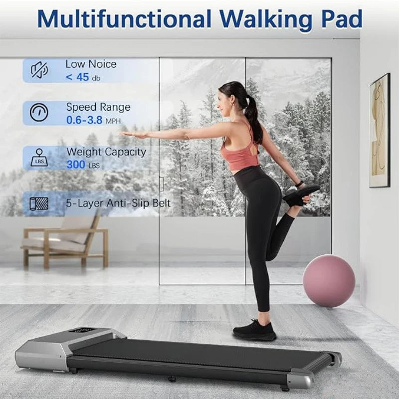 HomeWalk – Mehr Bewegung, weniger Ausreden 💥 Das 2-in-1 Laufband fürs Fitness-Training zuhause! - 300lbs Treadmill for Home 2.5HP Treadmills Walking Pad LCD Digital Data Display