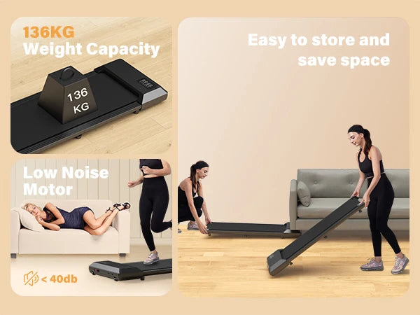 HomeWalk – Mehr Bewegung, weniger Ausreden 💥 Das 2-in-1 Laufband fürs Fitness-Training zuhause! - 300lbs Treadmill for Home 2.5HP Treadmills Walking Pad LCD Digital Data Display